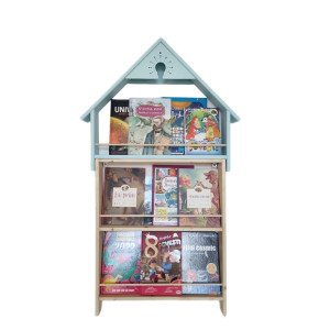 Biblioteca Montessori tip Casuta, Blue